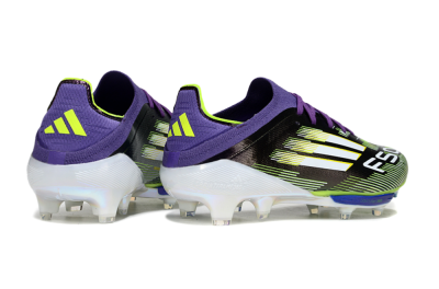Adidas F50+ Elite Lightstrike Pro FG Low-Tops Football Boots - Purple/White/Yellow