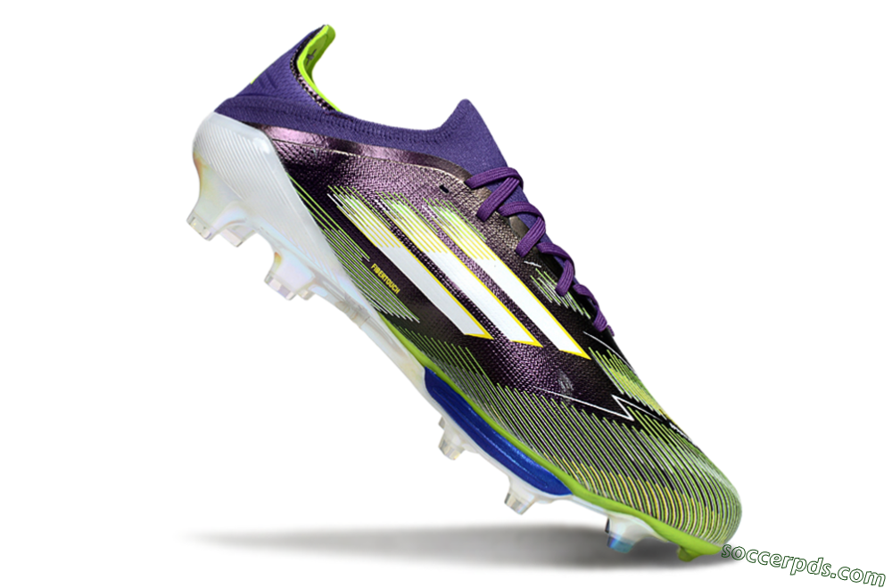 Adidas F50+ Elite Lightstrike Pro FG Low-Tops Football Boots - Purple/White/Yellow 4