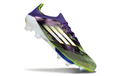 Adidas F50+ Elite Lightstrike Pro FG Low-Tops Football Boots - Purple/White/Yellow