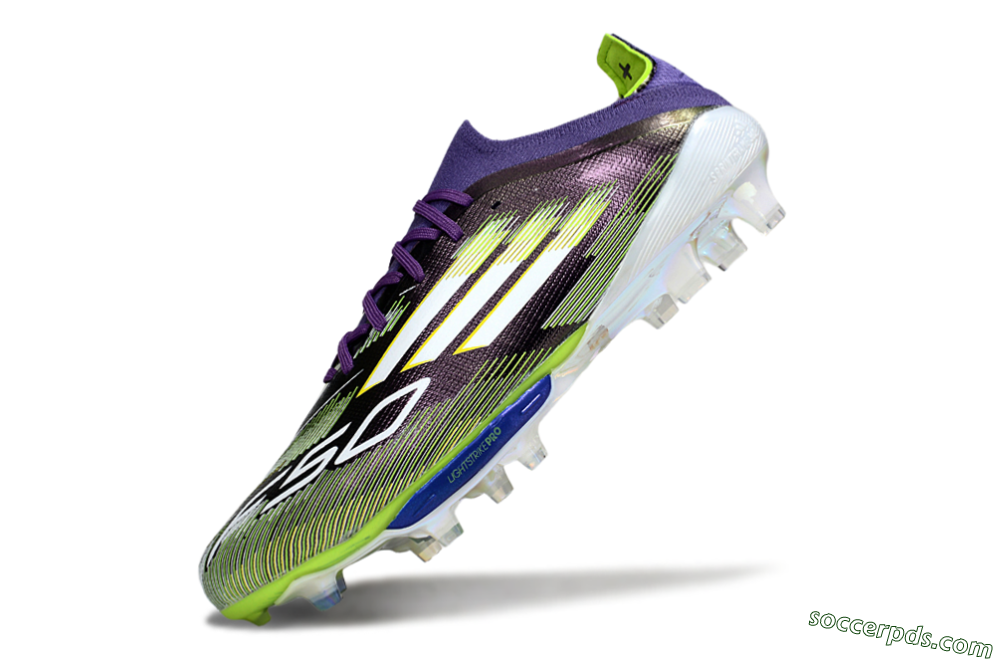 Adidas F50+ Elite Lightstrike Pro FG Low-Tops Football Boots - Purple/White/Yellow 5