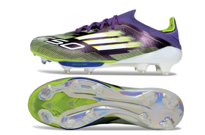 Adidas F50+ Elite Lightstrike Pro FG Low-Tops Football Boots - Purple/White/Yellow