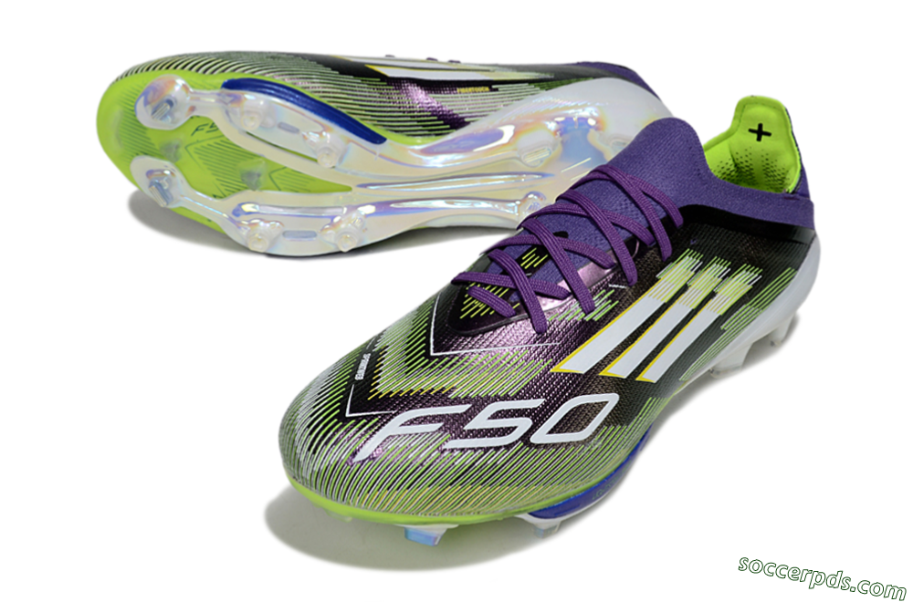 Adidas F50+ Elite Lightstrike Pro FG Low-Tops Football Boots - Purple/White/Yellow 3