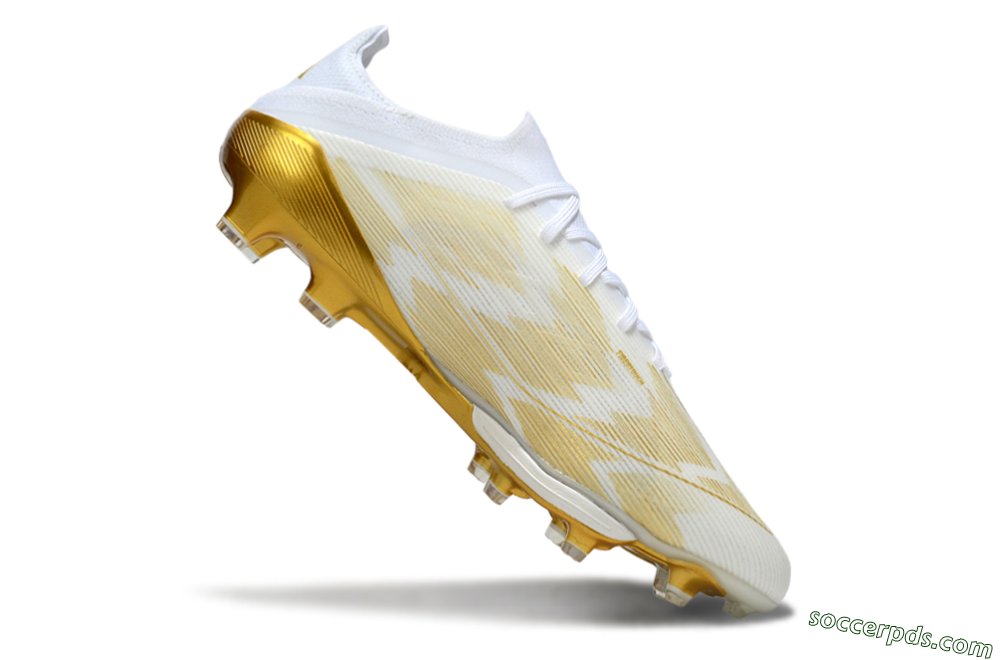 Adidas F50+ Elite Lightstrike Pro FG Low-Tops Football Boots - White/Gold 4