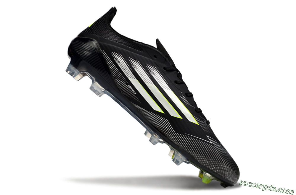 Adidas F50 Elite FG Low-Tops Football Boots - Black/Silver/Yellow 4