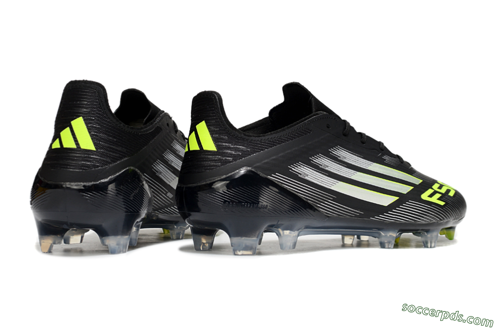 Adidas F50 Elite FG Low-Tops Football Boots - Black/Silver/Yellow 6