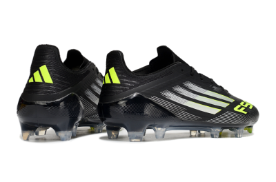 Adidas F50 Elite FG Low-Tops Football Boots - Black/Silver/Yellow