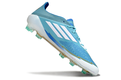 Messi x Adidas F50 Elite FG Low-Tops Football Boots - Jade/White/Blue