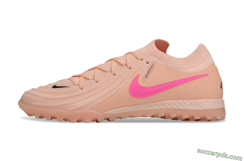 Nike Phantom GX 2 Elite TF Low-Tops Football Shoes - Pink/Black 2