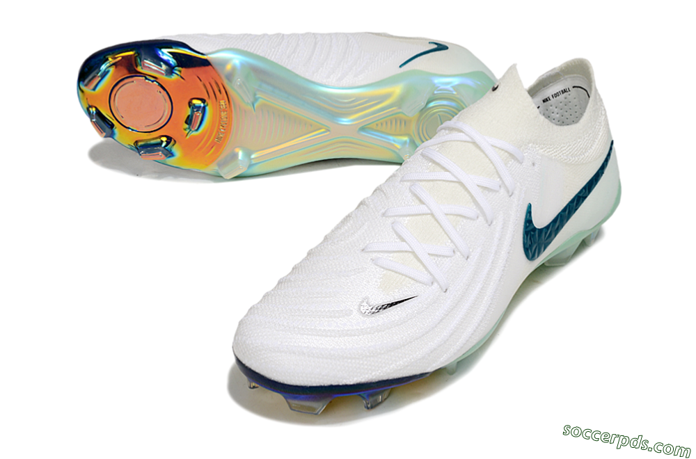 Nike Phantom GX 2 Elite FG Low-Tops Football Boots - White/Black/Jade 3