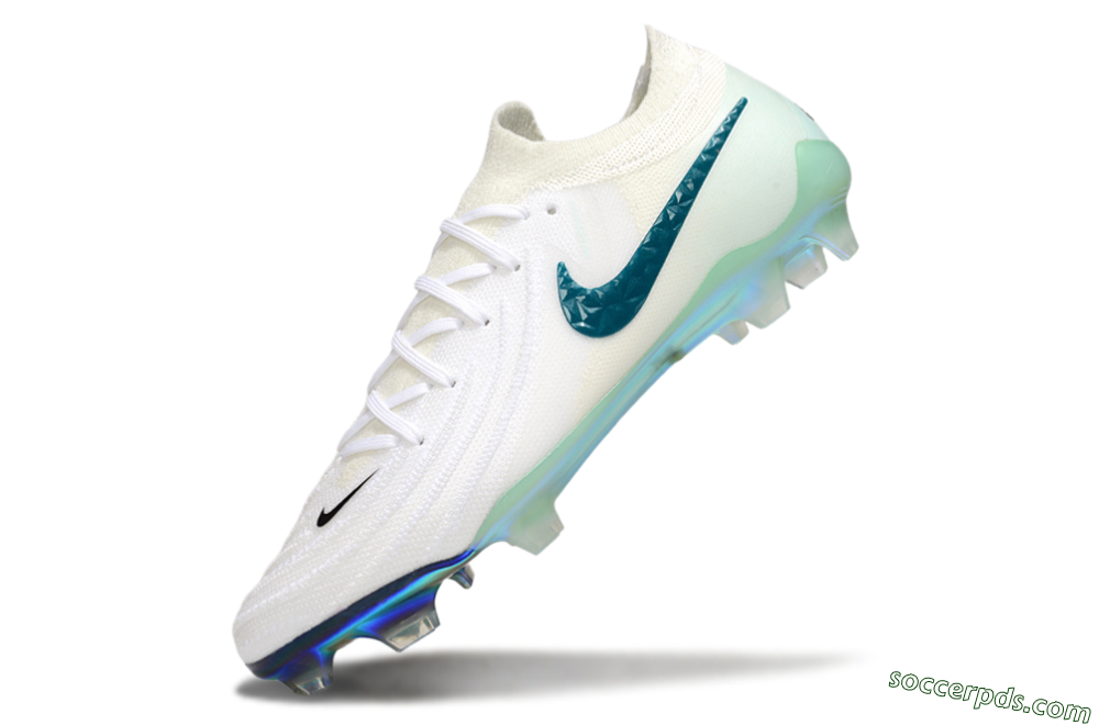 Nike Phantom GX 2 Elite FG Low-Tops Football Boots - White/Black/Jade 5