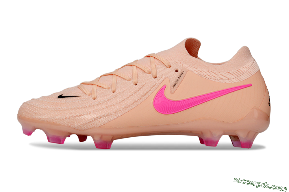 Nike Phantom GX 2 Elite FG Low-Tops Football Boots - Pink/Black 2