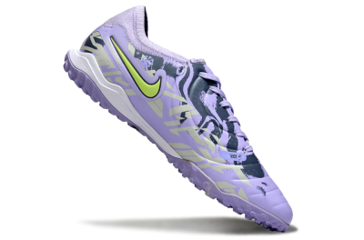 Nike Tiempo Legend 10 Pro TF Low-Tops Football Shoes - Purple/Black/Yellow