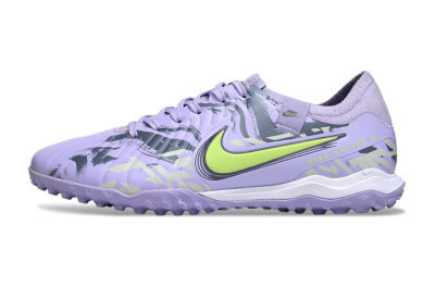 Nike Tiempo Legend 10 Pro TF Low-Tops Football Shoes - Purple/Black/Yellow