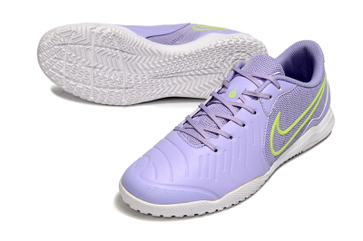 Nike Tiempo Legend 10 Academy IC Low-Tops Football Shoes - Purple/Yellow