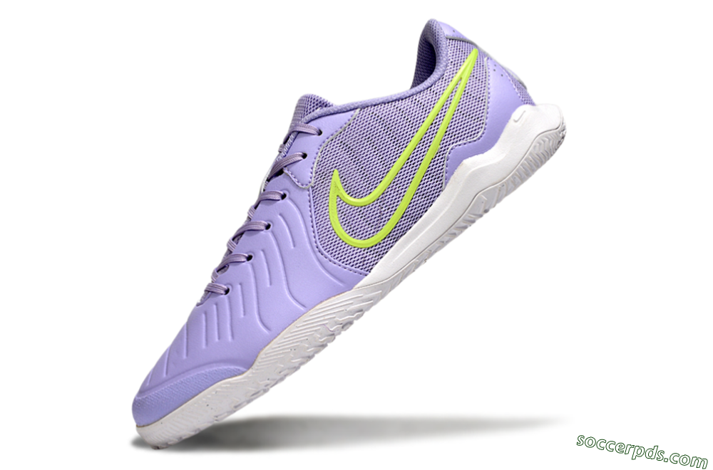Nike Tiempo Legend 10 Academy IC Low-Tops Football Shoes - Purple/Yellow 5