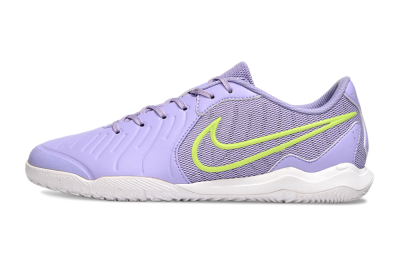 Nike Tiempo Legend 10 Academy IC Low-Tops Football Shoes - Purple/Yellow