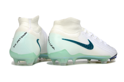 Nike Phantom Luna Elite NU FG Low-Tops Football Boots - White/Black/Jade