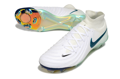 Nike Phantom Luna Elite NU FG Low-Tops Football Boots - White/Black/Jade