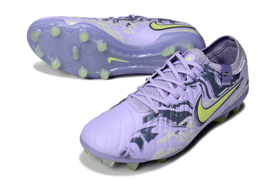 Nike Tiempo Legend 10 Elite FG Low-Tops Football Boots - Purple/Black/Yellow