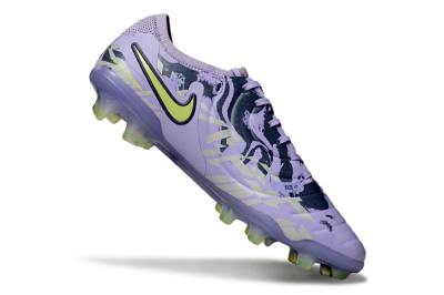 Nike Tiempo Legend 10 Elite FG Low-Tops Football Boots - Purple/Black/Yellow