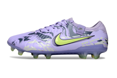 Nike Tiempo Legend 10 Elite FG Low-Tops Football Boots - Purple/Black/Yellow