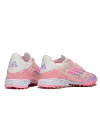 Adidas F50 Pro TF Low-Tops Football Shoes - Pink/Purple/Gold