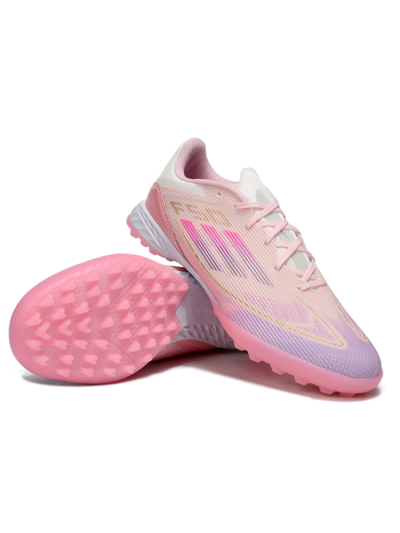 Adidas F50 Pro TF Low-Tops Football Shoes - Pink/Purple/Gold