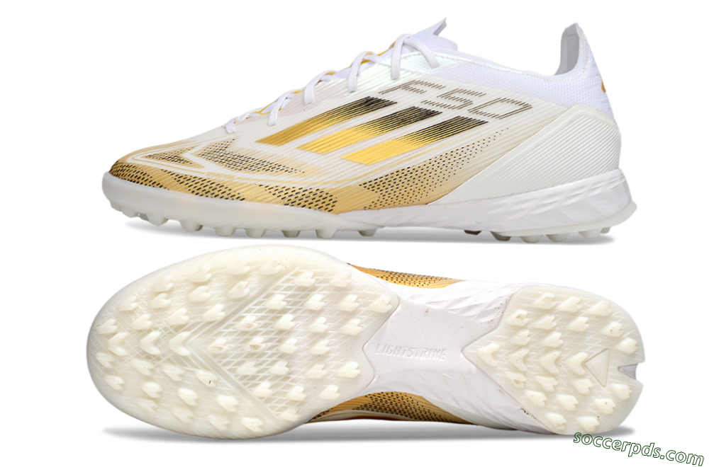 Adidas F50 Elite Kings League TF Low-Tops Football Shoes - White/Yellow/Black 0
