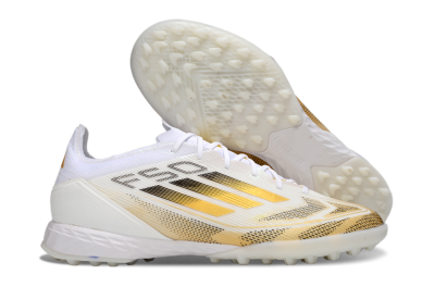 Adidas F50 Elite Kings League TF Low-Tops Football Shoes - White/Yellow/Black