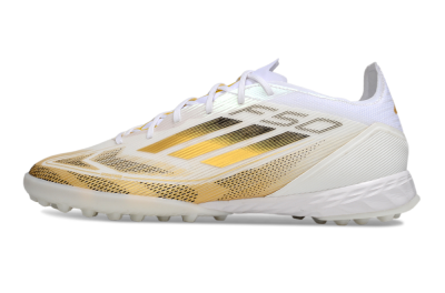 Adidas F50 Elite Kings League TF Low-Tops Football Shoes - White/Yellow/Black