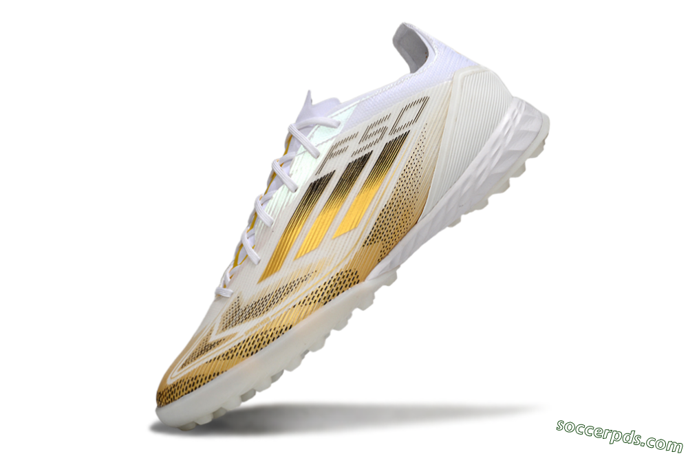 Adidas F50 Elite Kings League TF Low-Tops Football Shoes - White/Yellow/Black 5