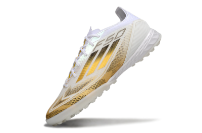 Adidas F50 Elite Kings League TF Low-Tops Football Shoes - White/Yellow/Black