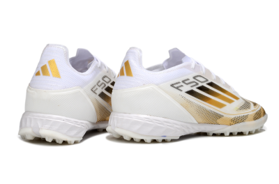Adidas F50 Elite Kings League TF Low-Tops Football Shoes - White/Yellow/Black