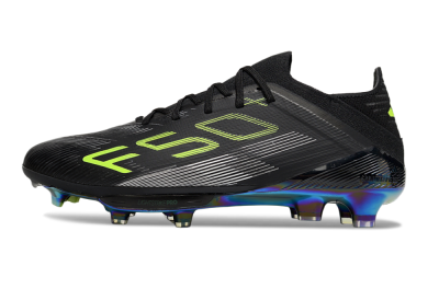 Adidas F50+ Elite Lightstrike Pro FG Low-Tops Football Boots - Black/Yellow/Silver