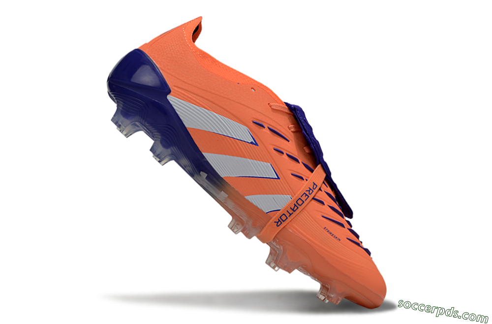 Adidas Predator Elite Foldover Tongue FG Low-Tops Football Boots - Orange/White/Blue 4