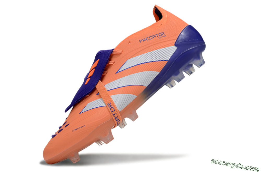 Adidas Predator Elite Foldover Tongue FG Low-Tops Football Boots - Orange/White/Blue 5