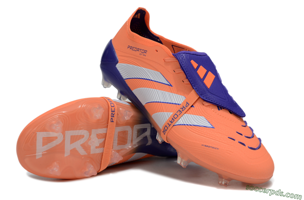 Adidas Predator Elite Foldover Tongue FG Low-Tops Football Boots - Orange/White/Blue 3