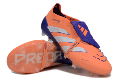 Adidas Predator Elite Foldover Tongue FG Low-Tops Football Boots - Orange/White/Blue
