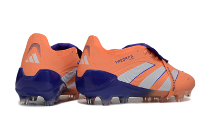 Adidas Predator Elite Foldover Tongue FG Low-Tops Football Boots - Orange/White/Blue