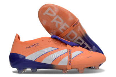 Adidas Predator Elite Foldover Tongue FG Low-Tops Football Boots - Orange/White/Blue
