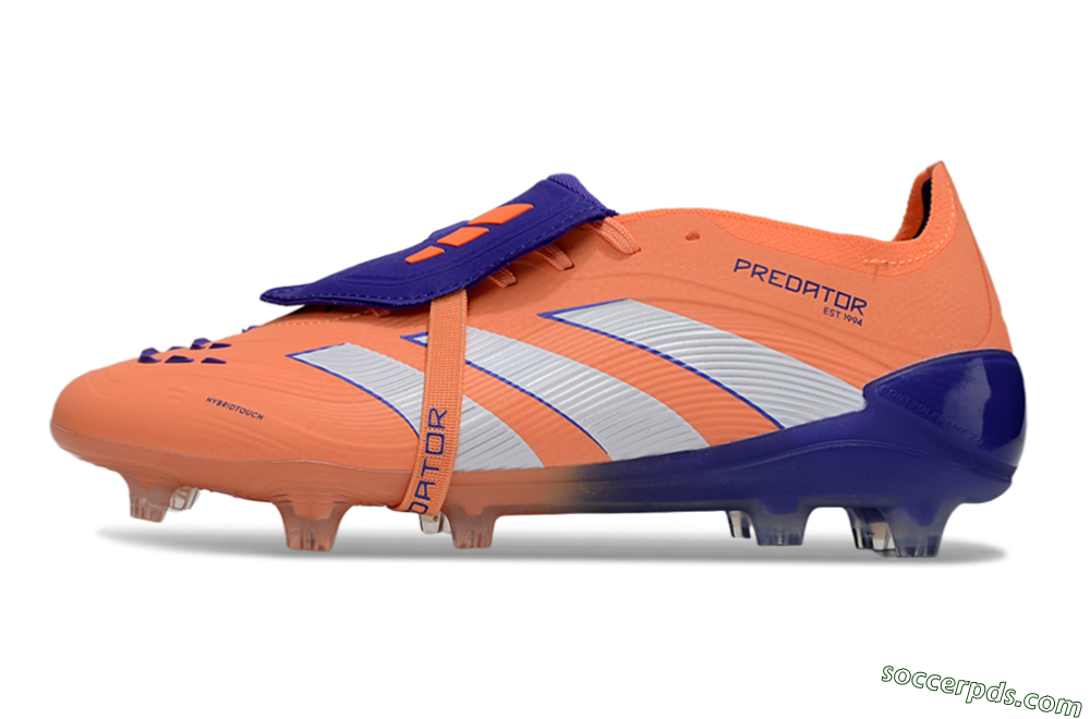 Adidas Predator Elite Foldover Tongue FG Low-Tops Football Boots - Orange/White/Blue 2