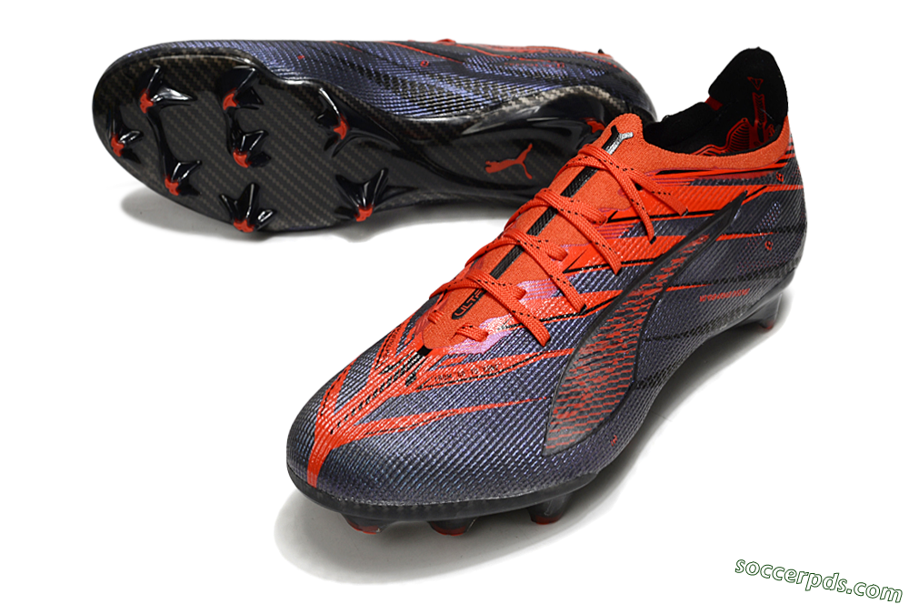 Puma Ultra 5 Ultimate FG Low-Tops Football Boots - Blue/Black/Red 3