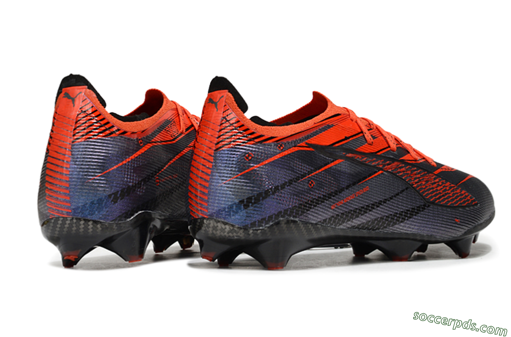 Puma Ultra 5 Ultimate FG Low-Tops Football Boots - Blue/Black/Red 6