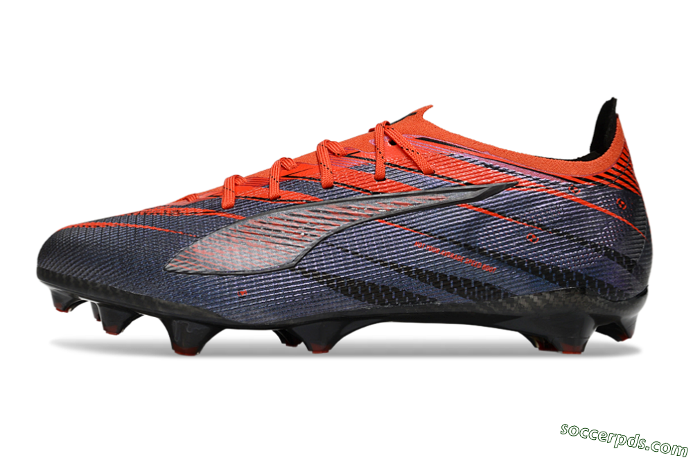 Puma Ultra 5 Ultimate FG Low-Tops Football Boots - Blue/Black/Red 2