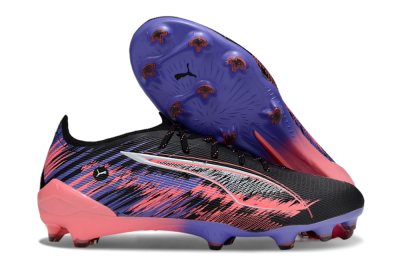 Puma Ultra 5 Ultimate FG Low-Tops Football Boots - Black/Pink/Purple