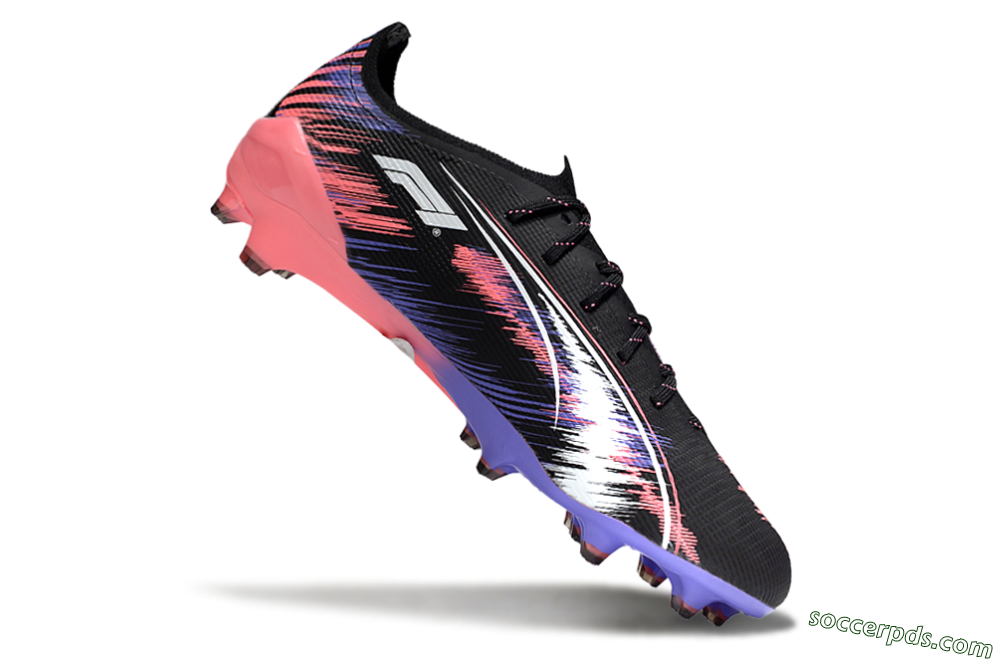 Puma Ultra 5 Ultimate FG Low-Tops Football Boots - Black/Pink/Purple 4