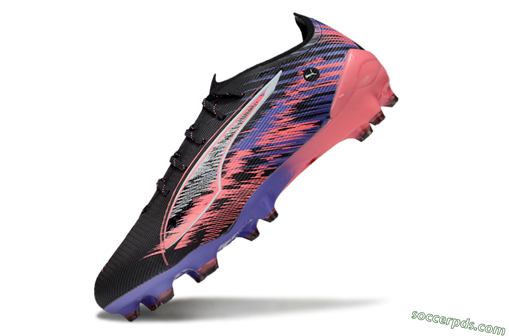 Puma Ultra 5 Ultimate FG Low-Tops Football Boots - Black/Pink/Purple 5