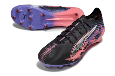 Puma Ultra 5 Ultimate FG Low-Tops Football Boots - Black/Pink/Purple
