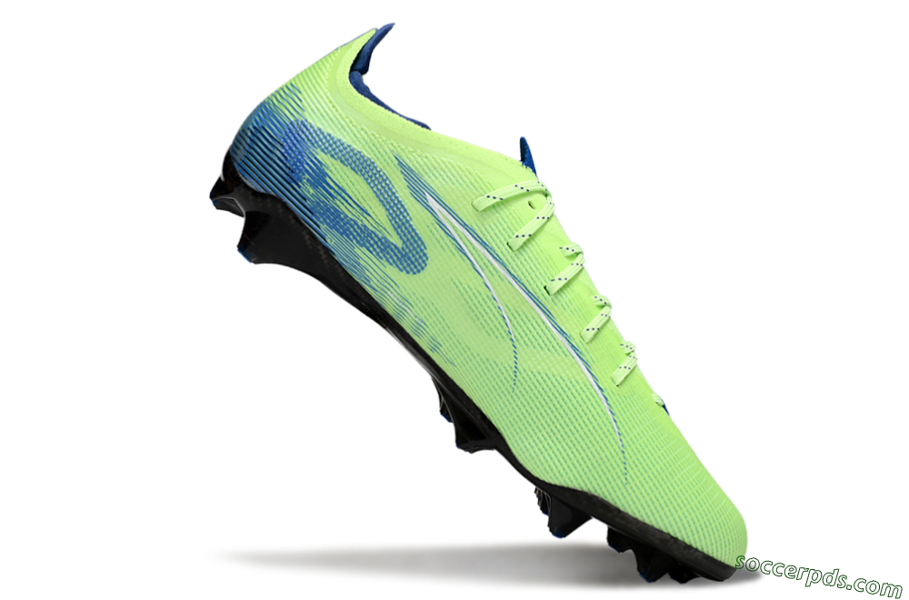 Puma Ultra 5 Ultimate FG Low-Tops Football Boots - Yellow/Blue/White 4