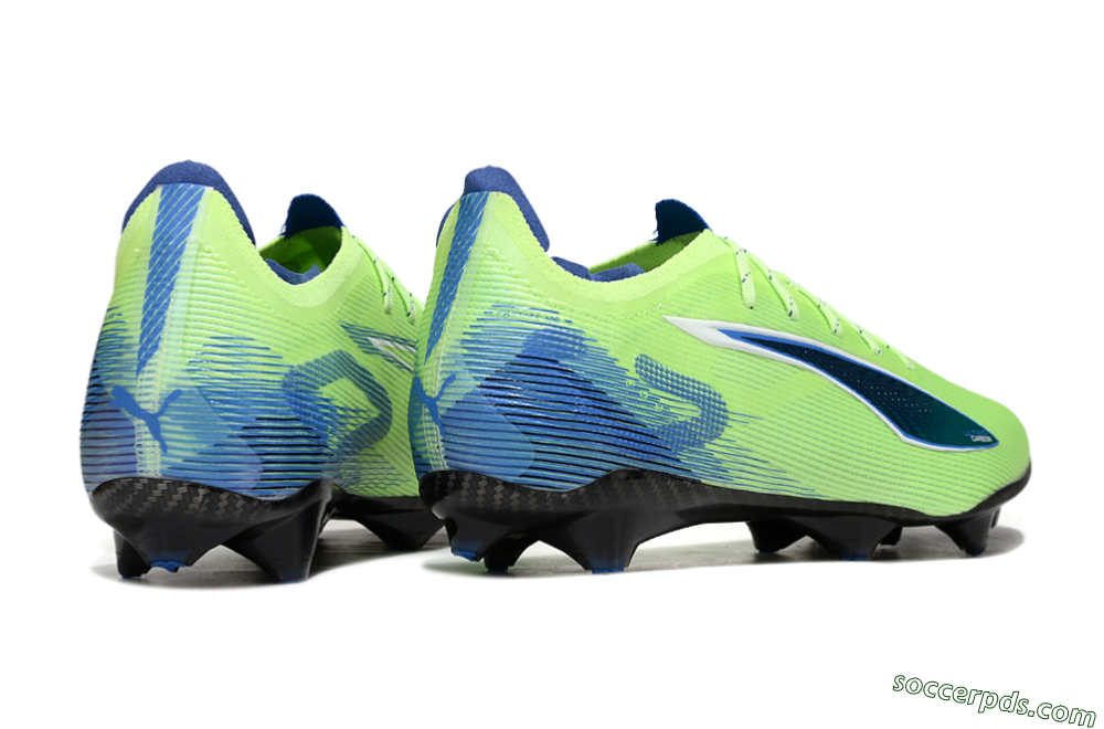 Puma Ultra 5 Ultimate FG Low-Tops Football Boots - Yellow/Blue/White 6